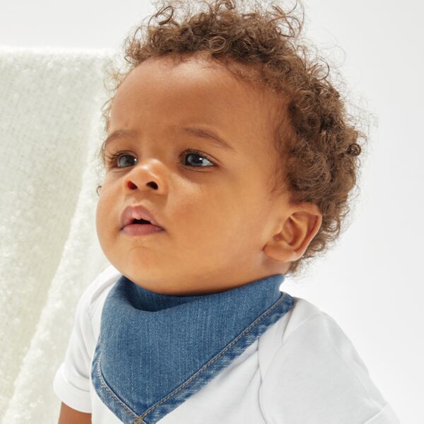 BabyBugz Baby Rocks Denim Bandana Bib Thumbnail