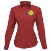 Women's poplin long sleeve blouse Thumbnail